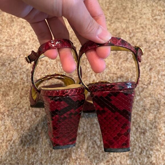 Size 36 FENDI Snake Skin Heels Leather - Picture 4 of 9